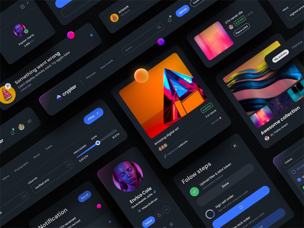 從 Dribbble 高贊的 828 個作品中，總結(jié)出 2022 設(shè)計趨勢