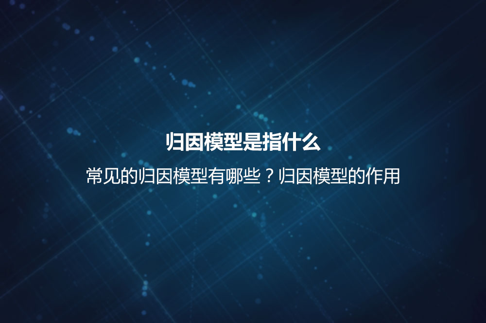 歸因模型是指什么？常見的歸因模型有哪些？歸因模型的作用