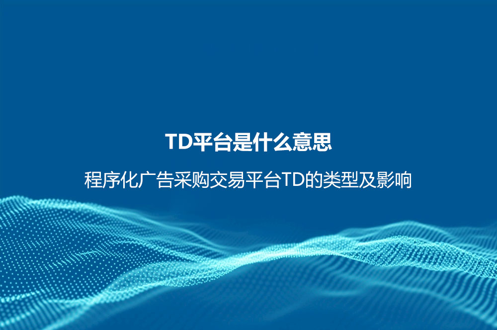 TD平臺(tái)是什么意思？程序化廣告采購(gòu)交易平臺(tái)TD的類型及影響