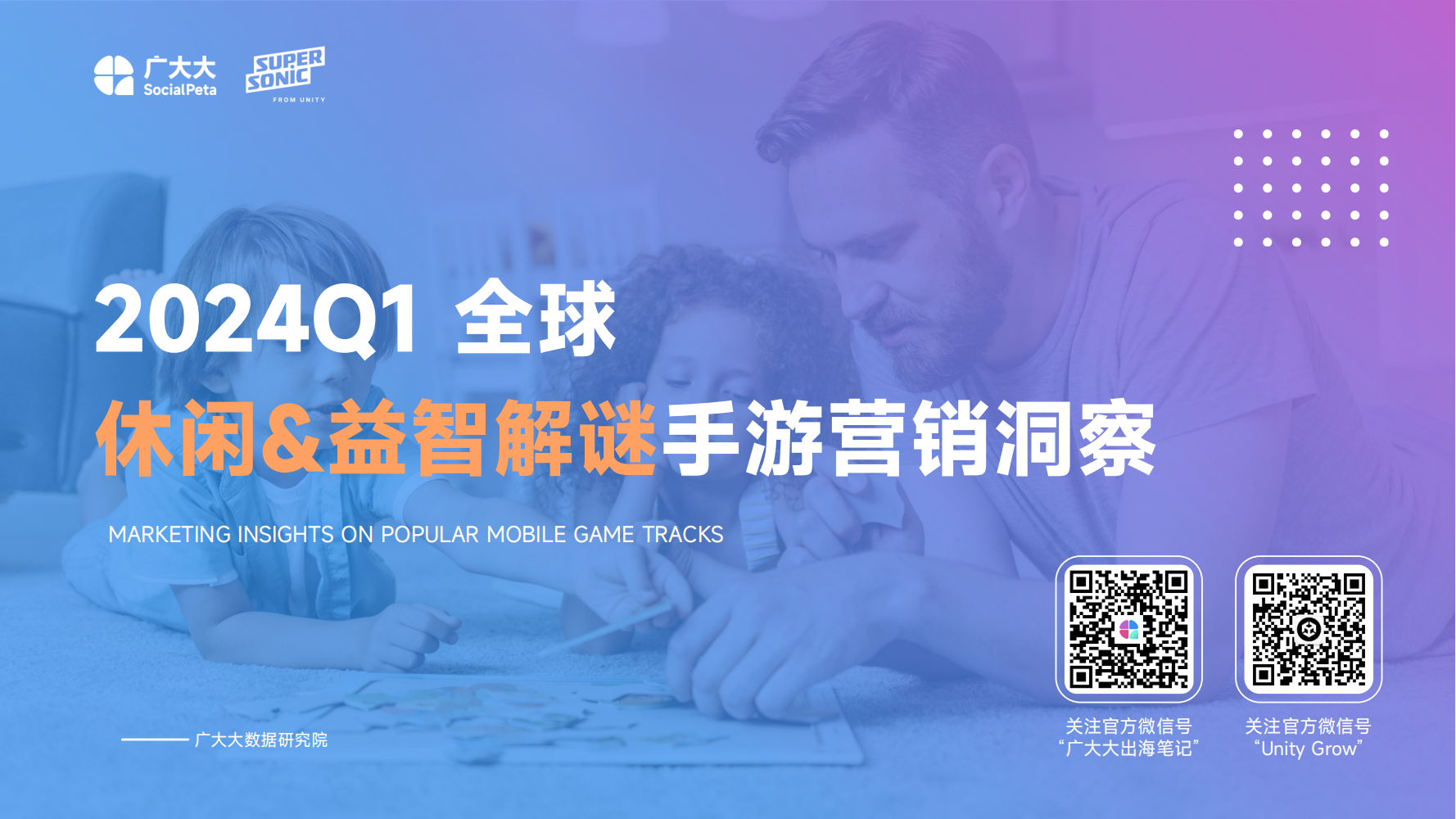 廣大大&Supersonic：2024Q1全球休閑&益智解謎手游營(yíng)銷洞察