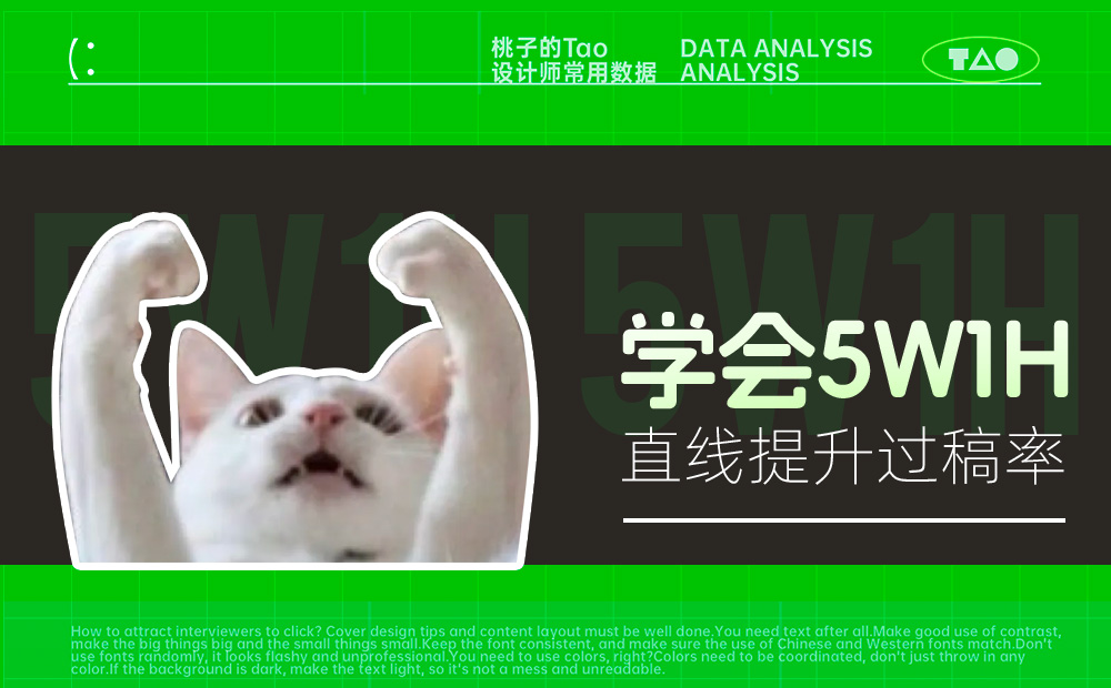 學(xué)會(huì)5W1H，兩倍提升過稿率！ 